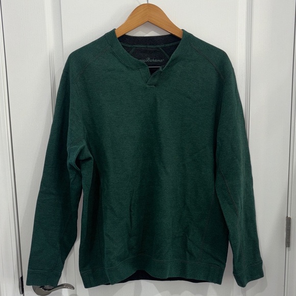 Tommy Bahama mens Reversible Crewneck Sweatshirt | Size Large - Picture 1 of 5